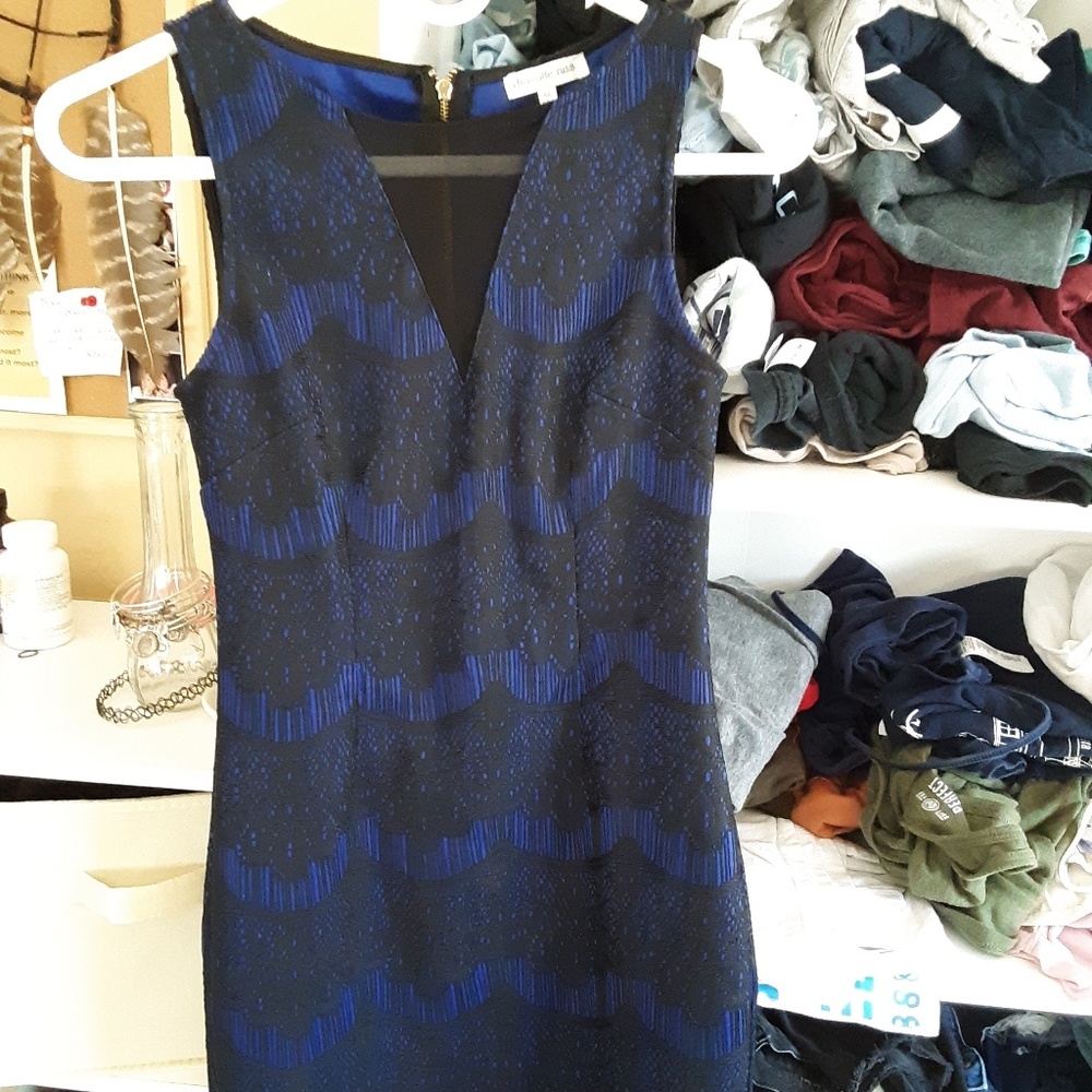 Blue lace dress
